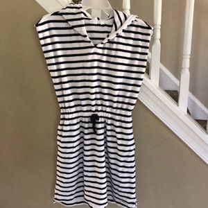 Girls Gap terry cloth hooded bathing suit cover.